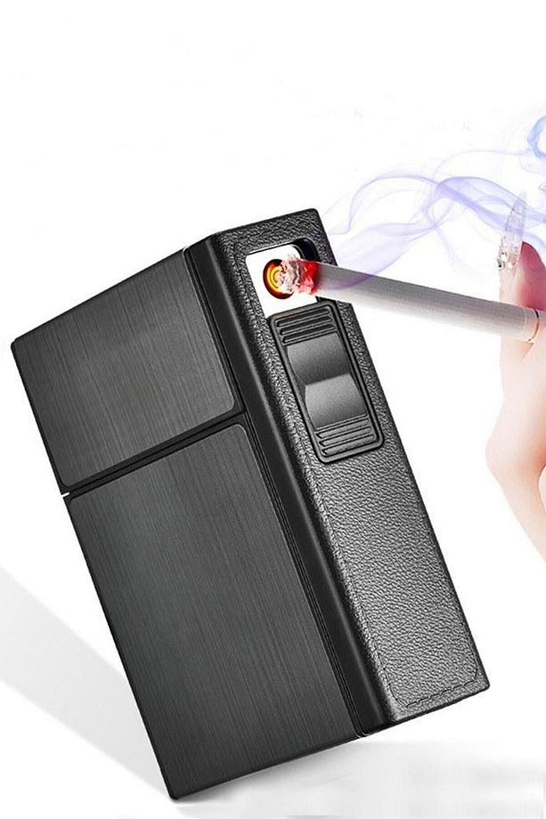 Usb Şarjlı Elektronik Çakmak Taşınabilir Sigara Paketi Muhafaza Kutusu Atatürk Baskılı - 3