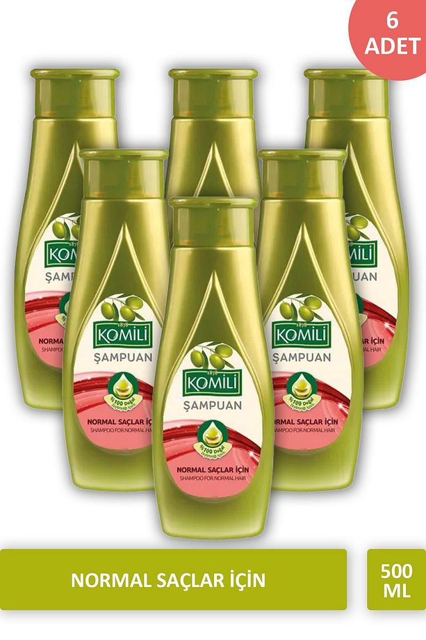 Zeytinyağlı Normal Saçlar İçin Şampuan 500 ml X 6 ADET - 1
