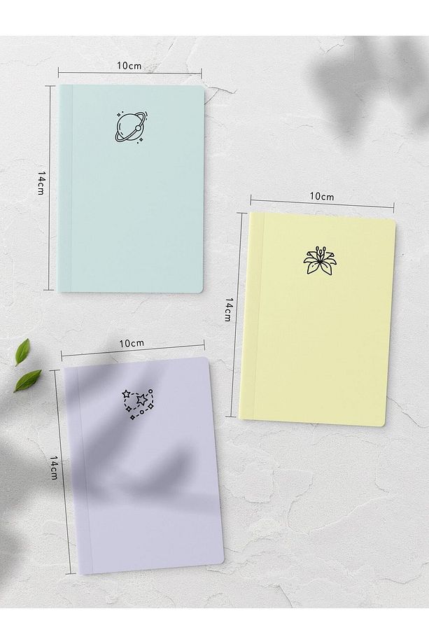 Mini Notebook Defter - 12 Adet - Cep Boy Defter Seti - 48 Sayfa - 4