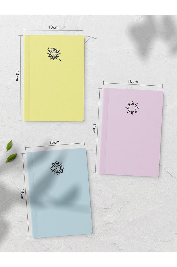 Mini Notebook Defter - 12 Adet - Cep Boy Defter Seti - 48 Sayfa - 5