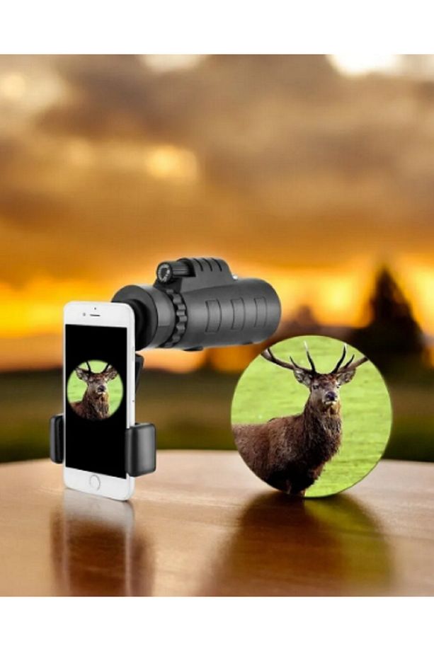 Lizer 40x60 Dürbün Teleskop Telefon Tutucu,Gece Görüşü,Pusula,Tripod,Su Geçirmez - 5