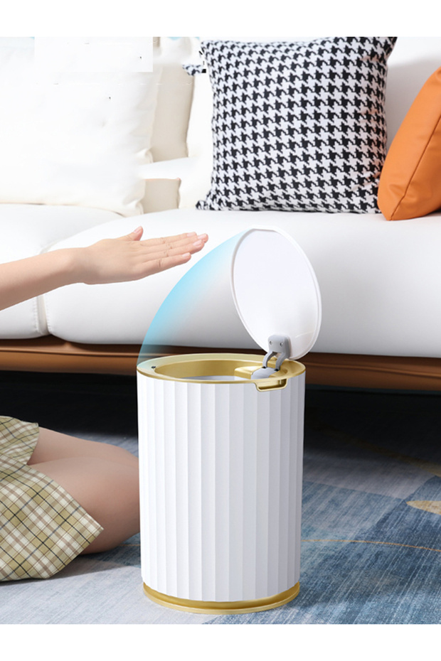 Sensörlü Akıllı Banyo Mutfak Çöp Kovası 9L - 6