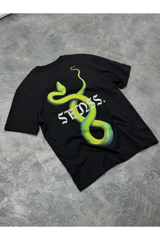 SENSS. Print Detailed Oversize T-Shirt