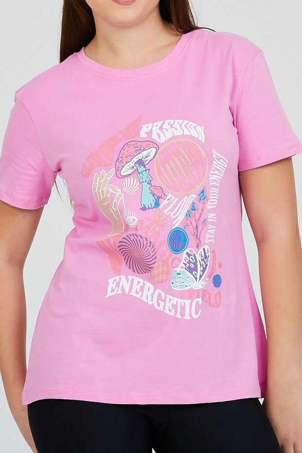 زهر الكرز الوردي الأمامي المطبوع الأساسي - 2