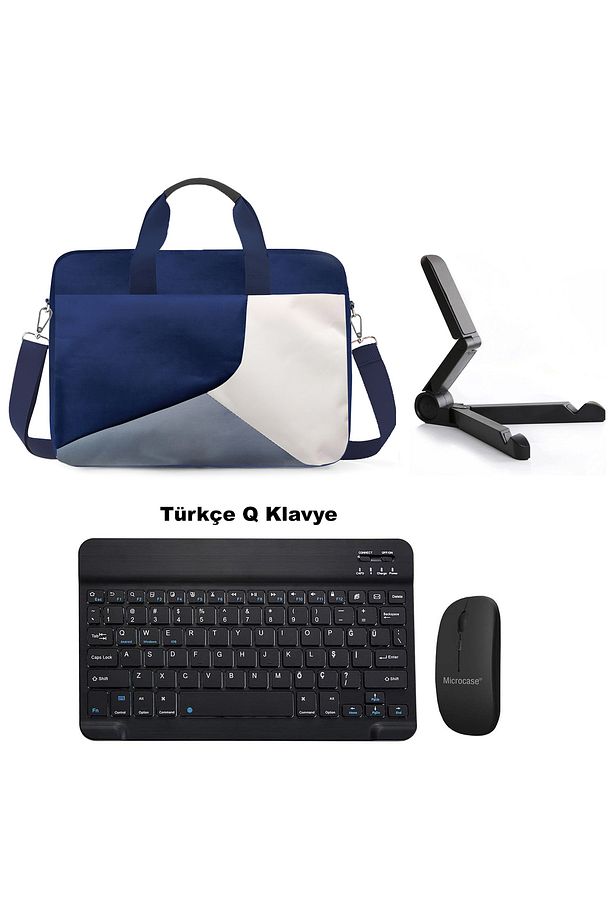 Xiaomi Redmi Pad Pro 12  Tablet için Tablet Çanta+Bluetooth Klavye+ Mouse+Tablet Standı Siyah-AL4234 - 1