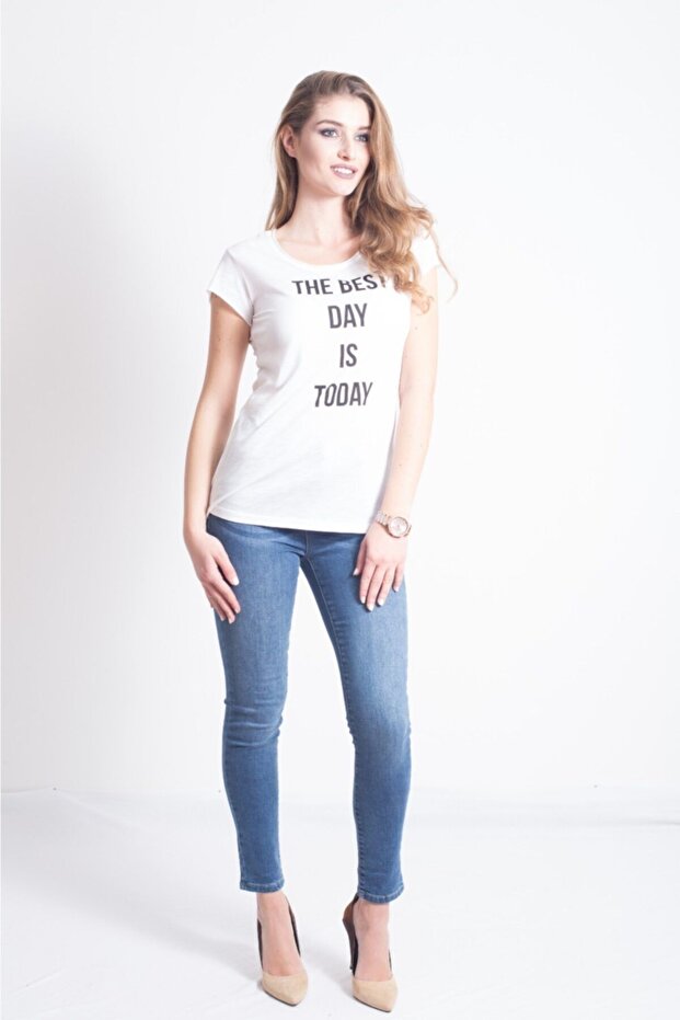 Συσκευασία με 2 Λευκά Basic πλεκτά μπλουζάκια - 1