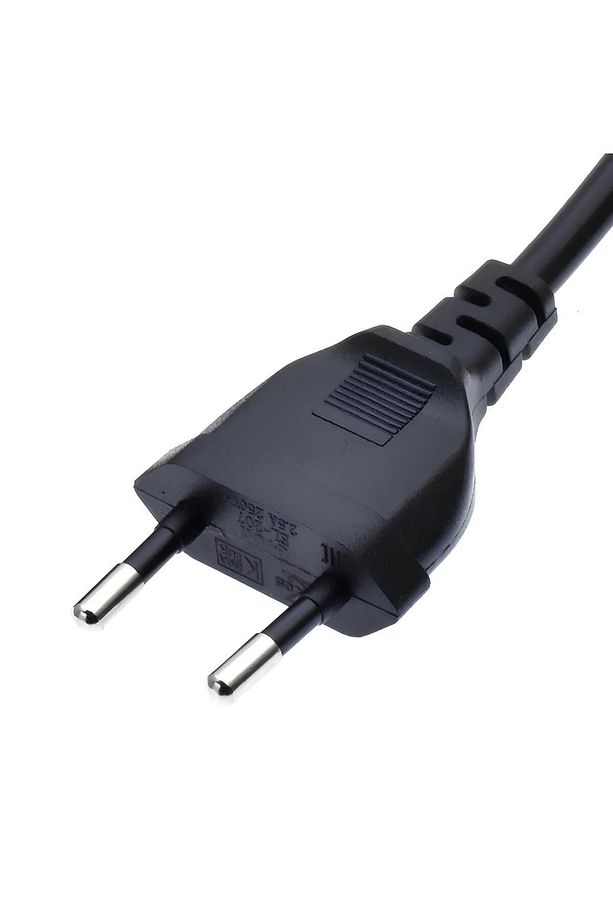 Teyp Fişi Notebook Yazıcı Işıldak Power Güç Kablosu L Uç 90 Derece C7 Girişli 80 Cm - 4