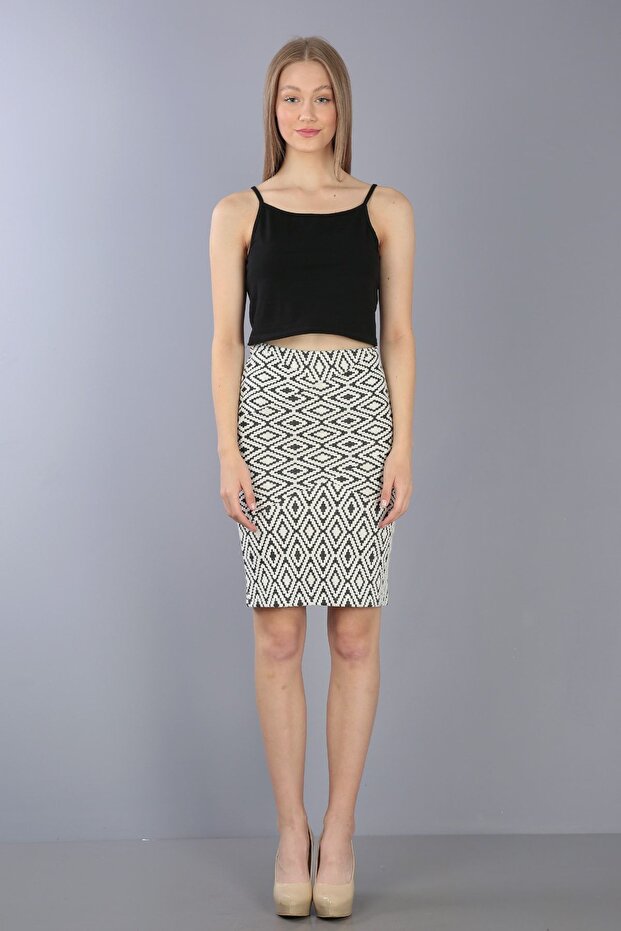 Mini Length Straight Skinny Skirt