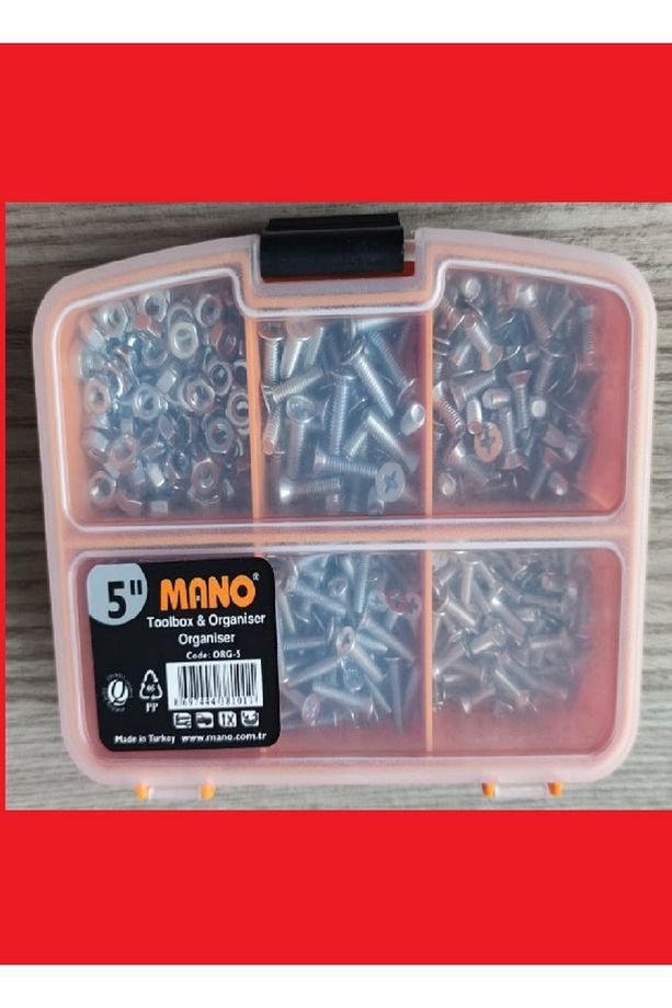 M3-M4 Yhb Vida Somun Seti-600 Adet   boy 10-15  Mm Organizer Kutulu - 3