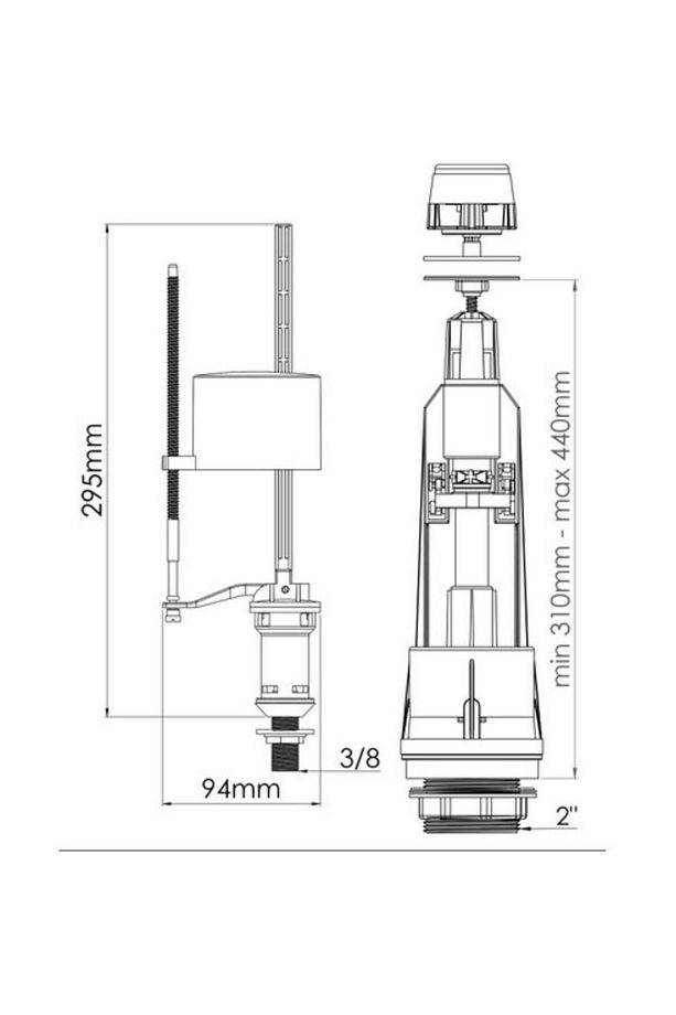 Tek Basmalı Rezervuar Iç Takım 4152 - 2