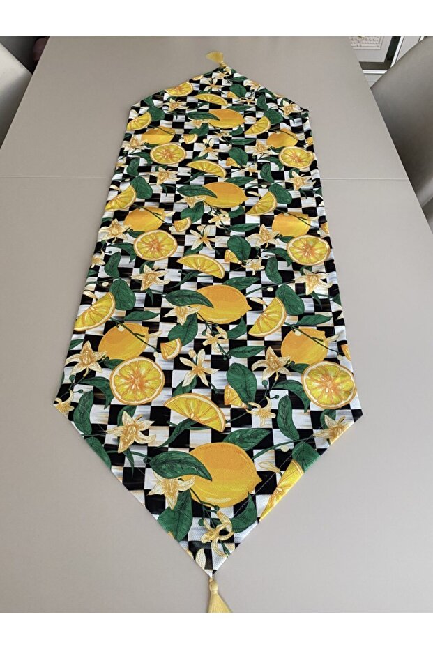 Limon Desenli Runner - 1