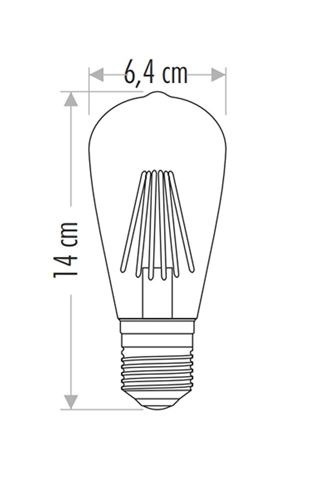 Ct-4290 8w E27 2700k Sarı Led Rustik Ampul - 2