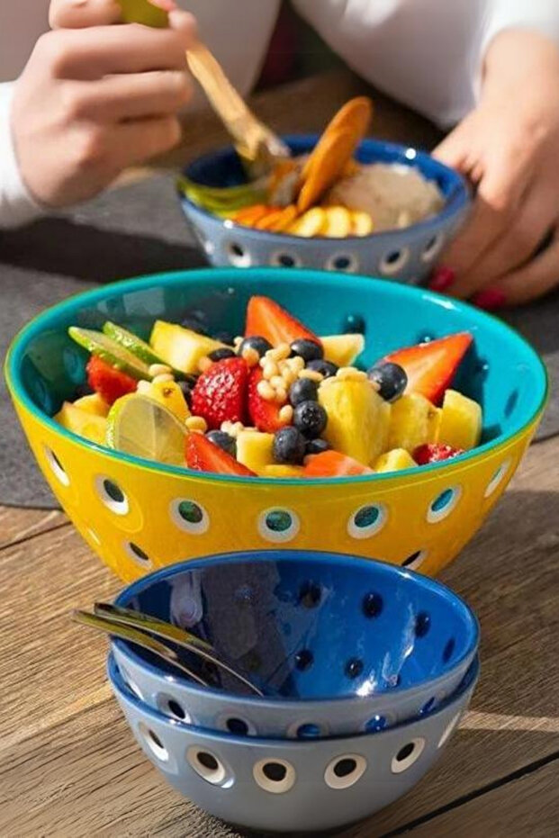 Guzzini Le Murrine 2'li Kase Sarı-Mavi - 4