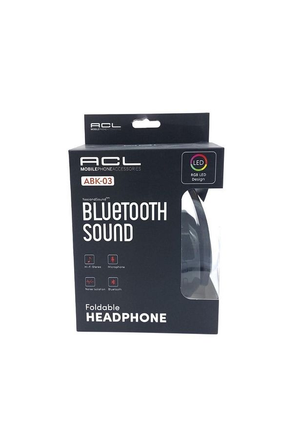 Abk-03 Kablosuz Rgb Led Bluetooth Kulaklık Siyah - 1