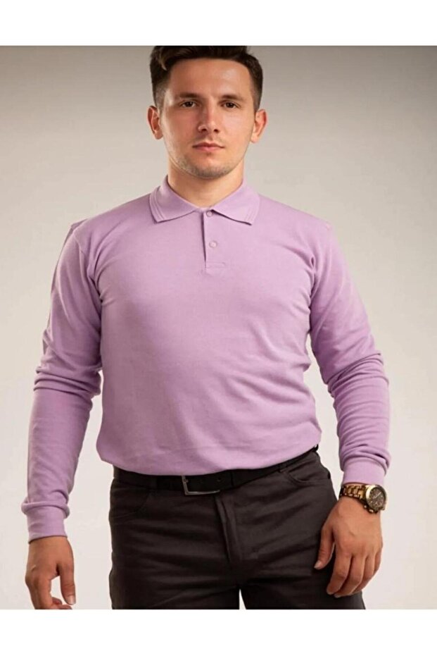 Unisex Long Sleeve Polo Neck T-shirt