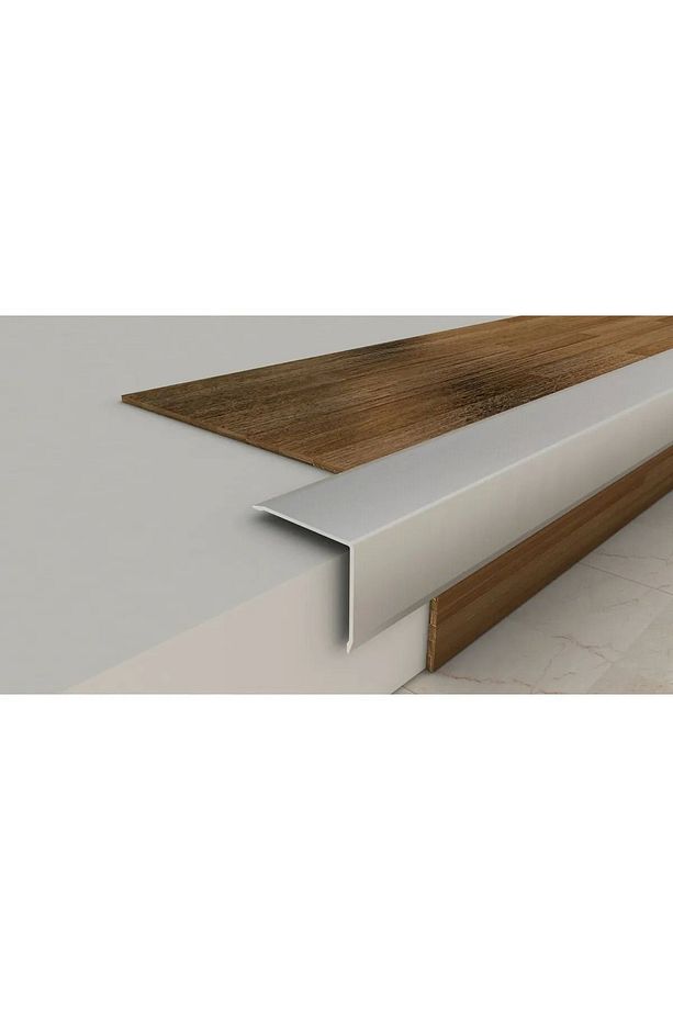 L Model Metal Merdiven Basamak Profili Çıtası Köşebenti Pahlı Bitim Profili 3Cm*3Cm*1,35M - 1