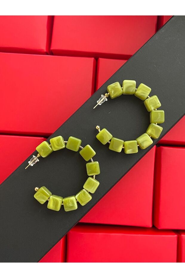 Colorful Acrylic Earrings Modern Acrylic Hoop Earrings