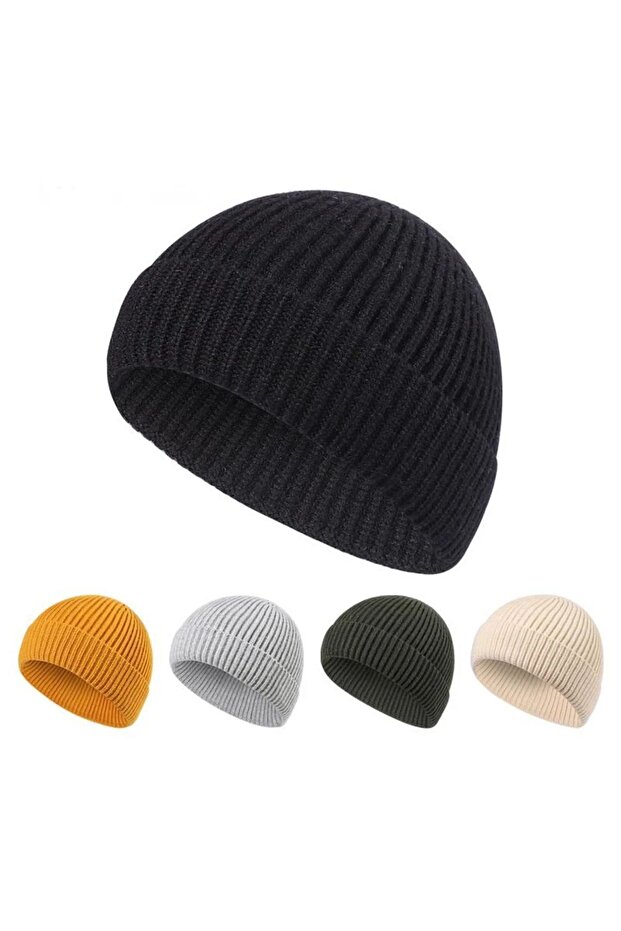 Tiriko Black Short Beret Skullcap Beret Leon Beret Hip Hop Beret Standard Size