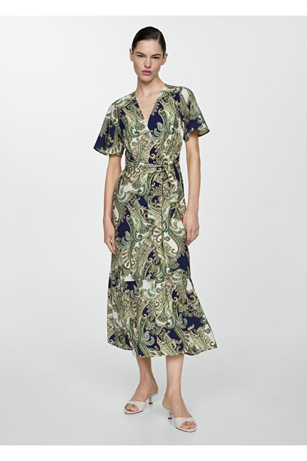 Patterned bow dress - 2