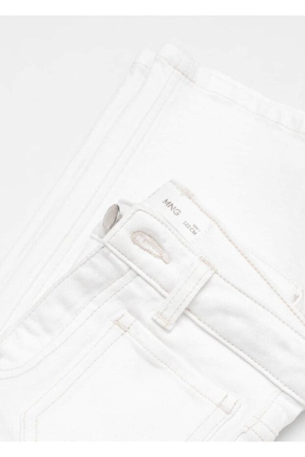 İspanyol paça cepli jean pantolon - 6