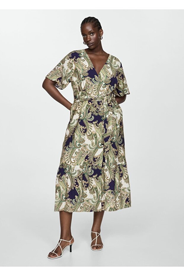 Patterned bow dress - 5