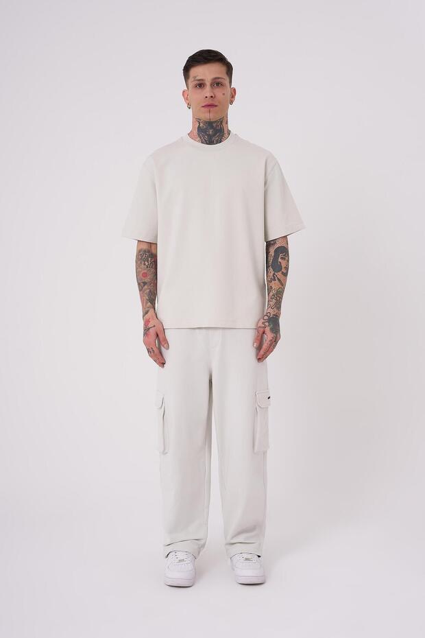 Ανδρικό μπλουζάκι No Name Basic Relaxed Grey - 3