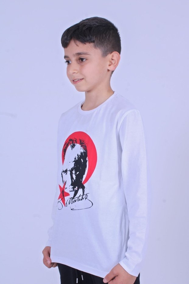 Ataturk-crescent and star Printed Boys-Girls Sweatshirts