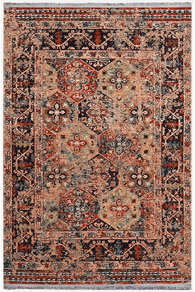 Mars Series Distressed Pattern Non-Slip Sole Chenille Rug