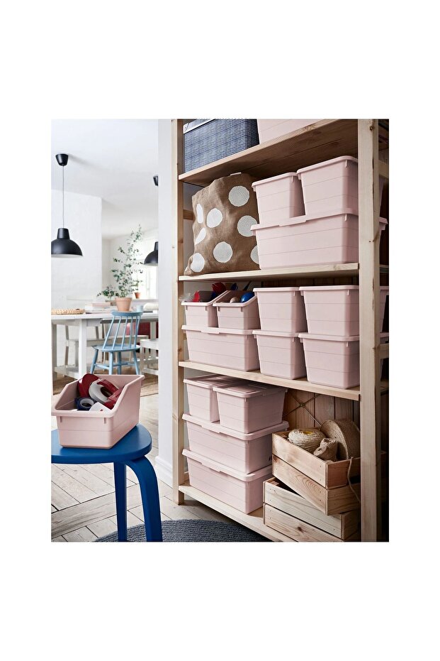 SOCKERBIT kutu, pembe, 19x26x15 cm - 4