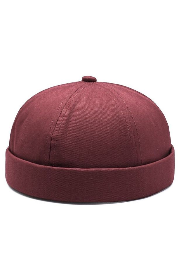 Unisex %100 Pamuk Cap Ayarlanabilir Docker Şapka Yazlık Takke Şapka Retro Şapka Takke Şapka - 1