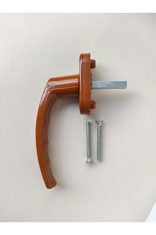 Pvc Pimapen Pencere Kolu Balkon Sürme Kapı Kolu Kahverengi 5 Adet - 1