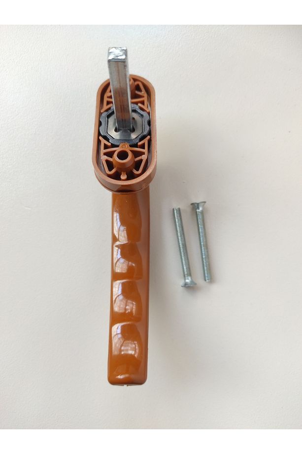 Pvc Pimapen Pencere Kolu Balkon Sürme Kapı Kolu Kahverengi 5 Adet - 2