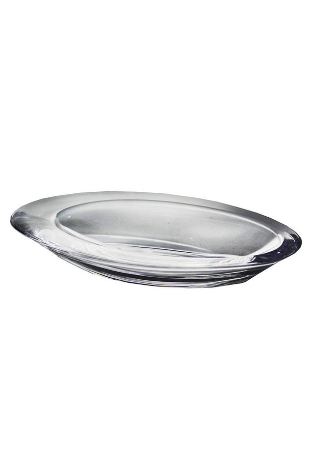 El Imalatı Kristal Oval Tabak 1 Adet 24269 - 1