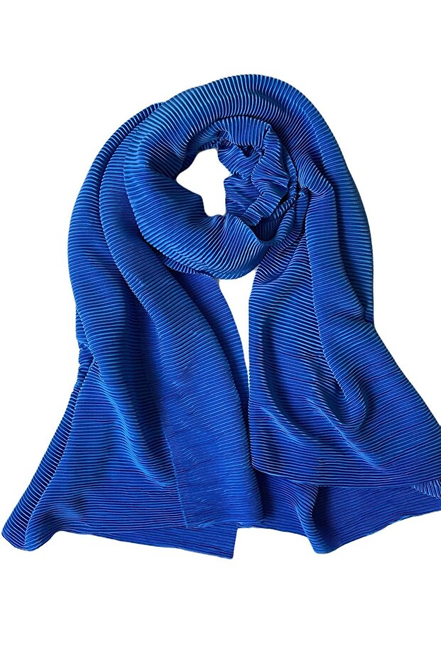 80x190 Cm Parliament Blue Multi-Purpose Stylish Shawl and Head Cover
