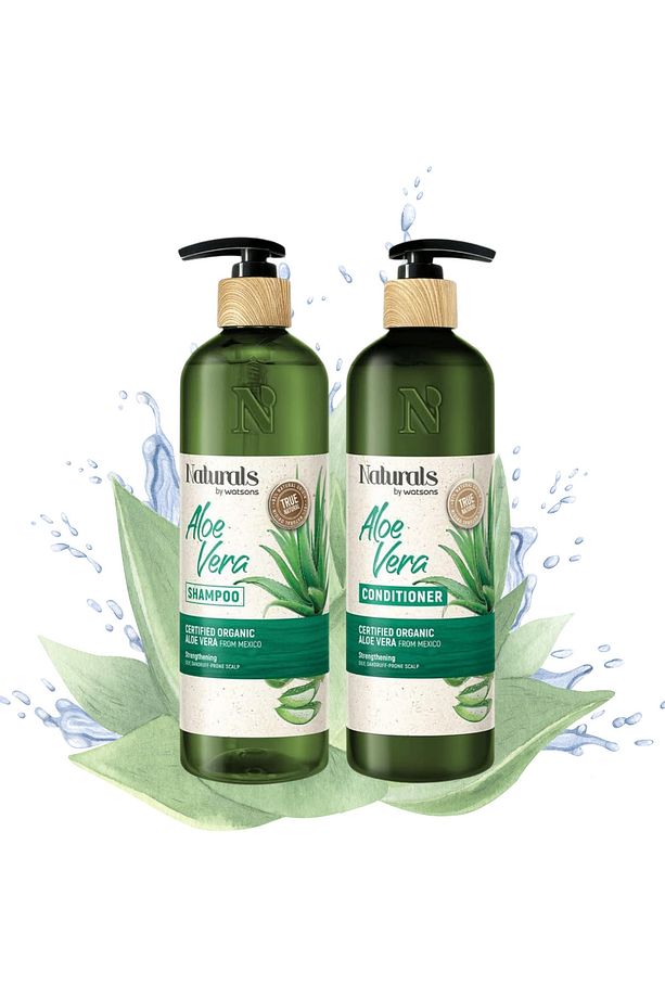 Şampuan Aloe Vera 490 ml - Saç Kremi 490 ml 2li Set - 1