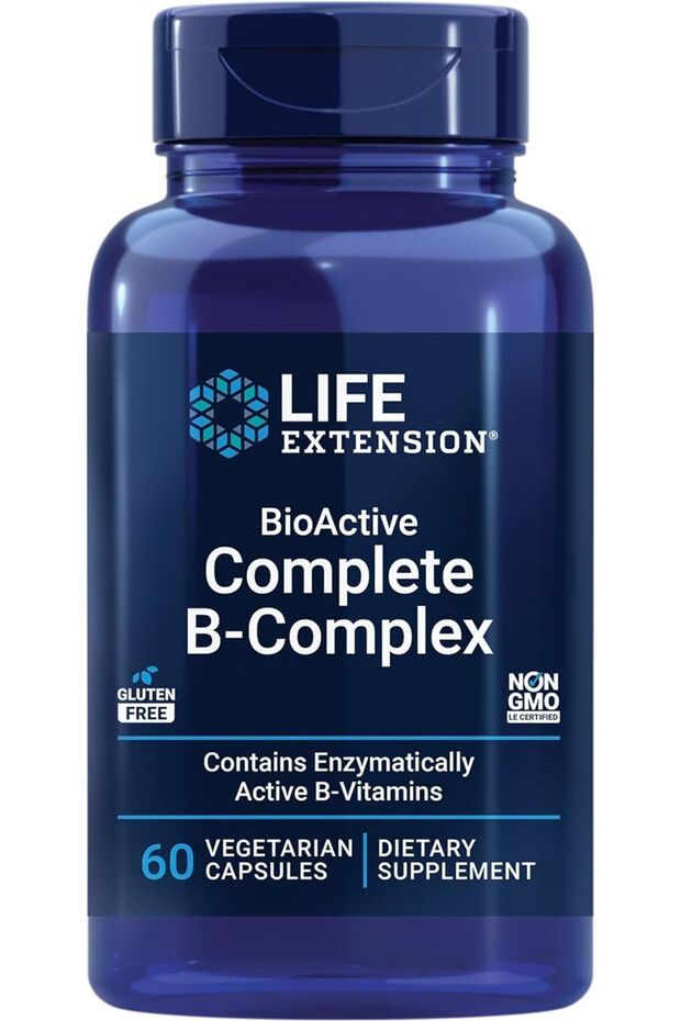 B-complex D-calcium Thiamine B12 Inositol Niacin Folate B6 P-5-p - Bioactive Complete - 1