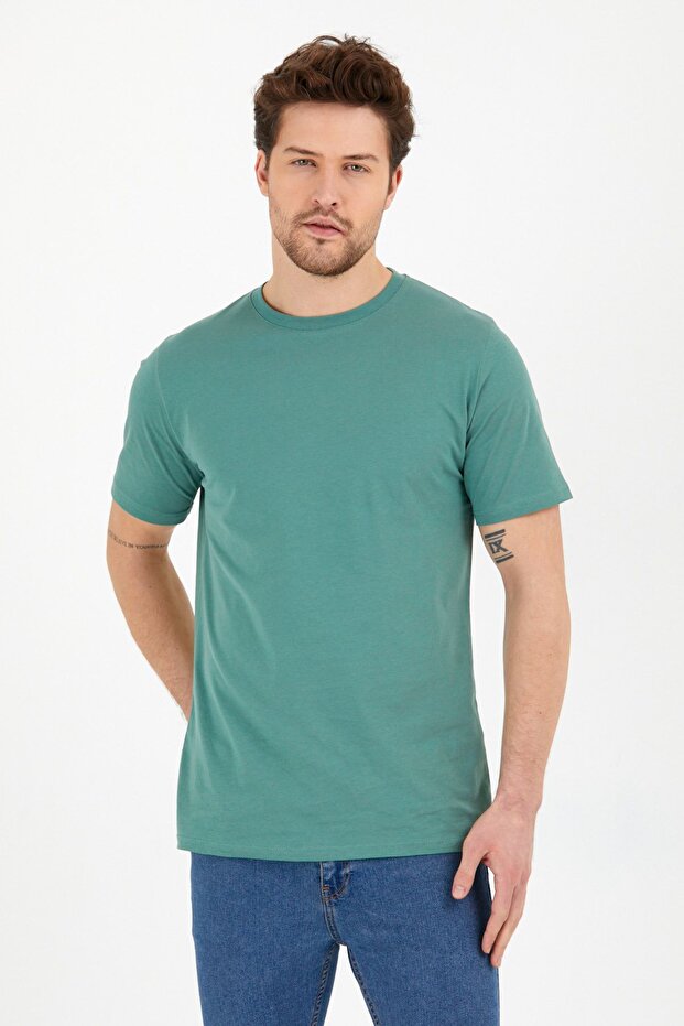Erkek Slim Fit Basic T-shirt 5'li - 5