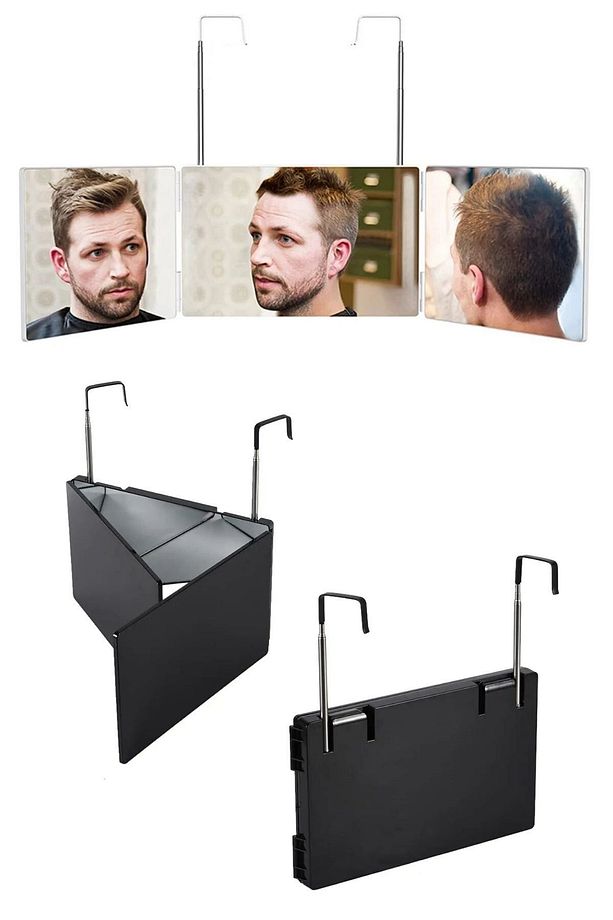 ® Asılabilen Yüksekliği Ayarlanabilen 3 Farklı Açıda Açısal Traş Makyaj Aynası - 3