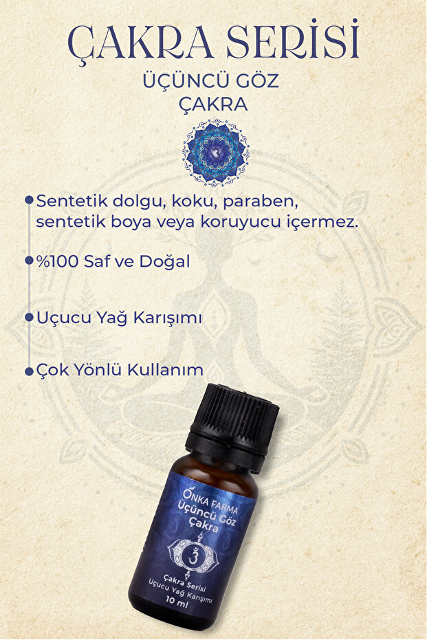 Onka Farma Üçüncü Göz Çakra Aromaterapi Yağ Karışımı 10 ml - 2
