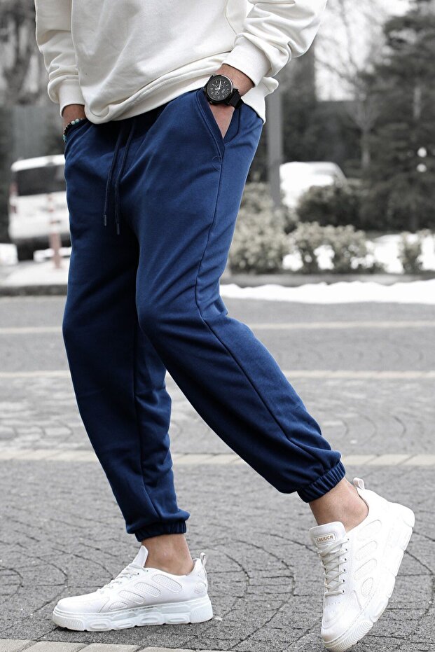 Men's Navy Basic Men's Sweatpants - 2