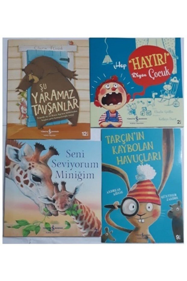 Set of 4 Fairy Tale Books | Hep “hayır!” Diyen Çocuk | Tarçın'ın Kaybolan Havuçları