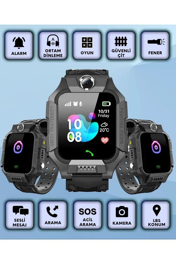 Dz09 Plus Akıllı Saat Sim Kartlı Bluetooth'lu Çocuk Saati Kamerali Kayıtlıdır - 1