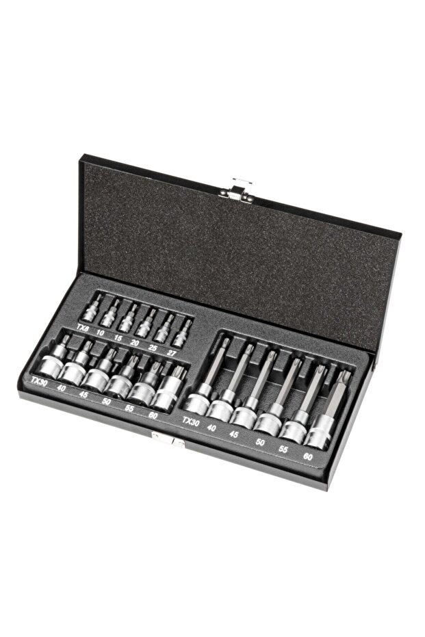 1/2” Lokmalı Torx Bits Set - 6 Köşe - 1