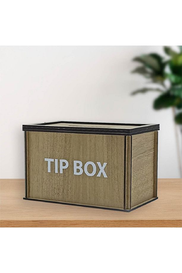 Tip Box Ahşap Kumbara ve Bahşiş Kutusu Ahşap Renkli - 2