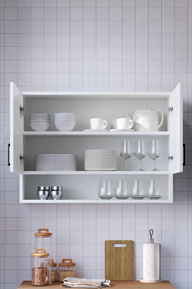 HOLE MUTFAK DOLABI ÜST MODÜL 100 CM - 2