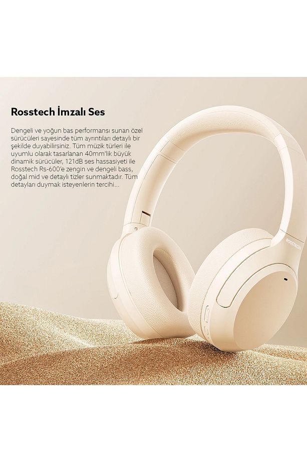 Sounparty Rs-600 ANC Mikrofonlu Bluetooth 5.3 Kulaküstü Kulaklık- ANC-ENC 20 Saat Kullanım - 3