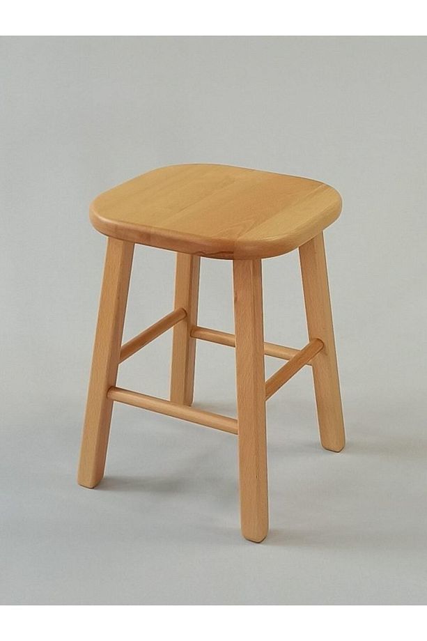 45cm Ahşap Tabure - 1