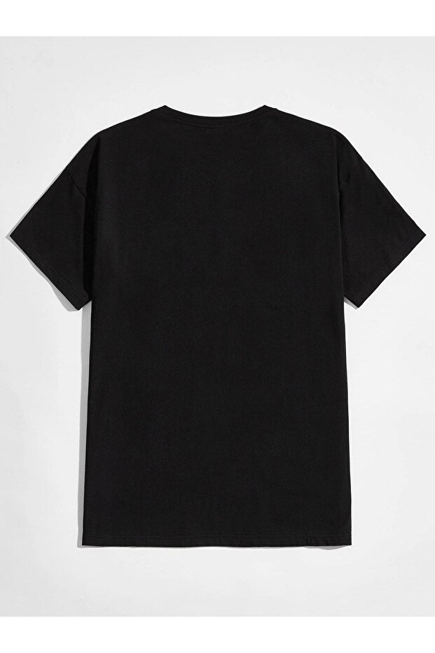 Унісекс СИМПАТИЧНИЙ ДИНОЗАВР З принтом Oversize Tshırt - 2