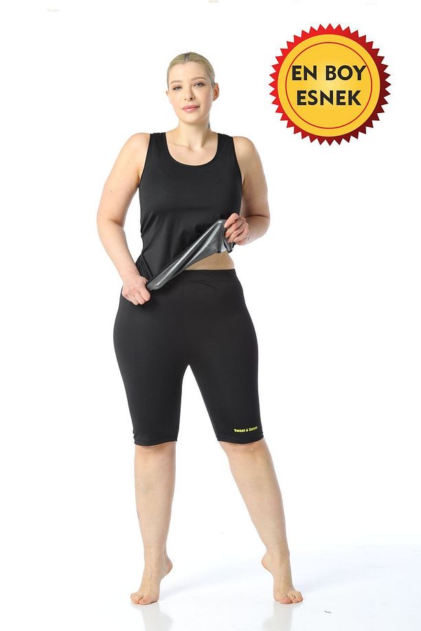 Sauna Termal Atlet Ve Şort Egzersiz Eşofman Takımı - 6