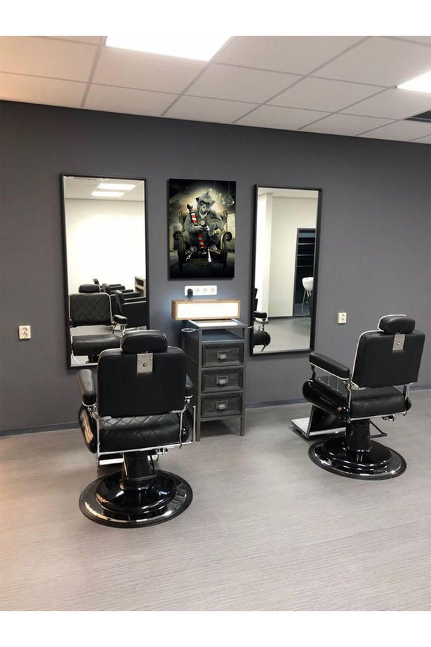 BERBERSHOP KANVAS TABLO - 2